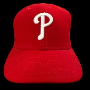 Philadelphia Phillies Hat Cap 2009 World Series New Era Red Fitted Mens 7 1/4